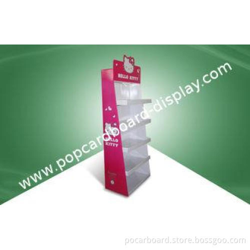 Strong POP Cardboard Display Floor Display Stands For Hello
